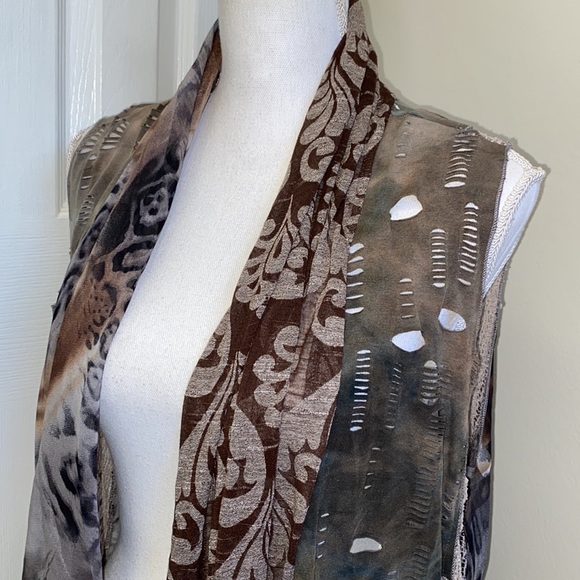 Alberto Makali Open Long Asymmetrical Vest NWT - Picture 6 of 16